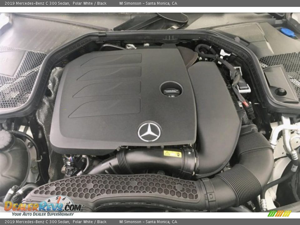 2019 Mercedes-Benz C 300 Sedan Polar White / Black Photo #8
