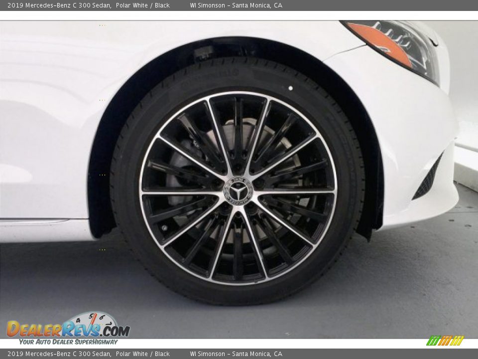 2019 Mercedes-Benz C 300 Sedan Polar White / Black Photo #9