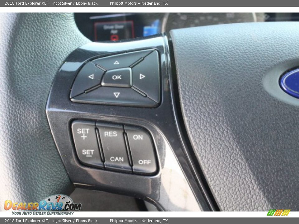 2018 Ford Explorer XLT Ingot Silver / Ebony Black Photo #18