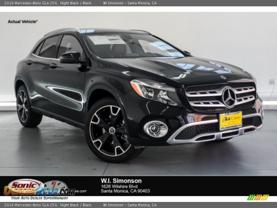 2019 Mercedes-Benz GLA 250 Night Black / Black Photo #1