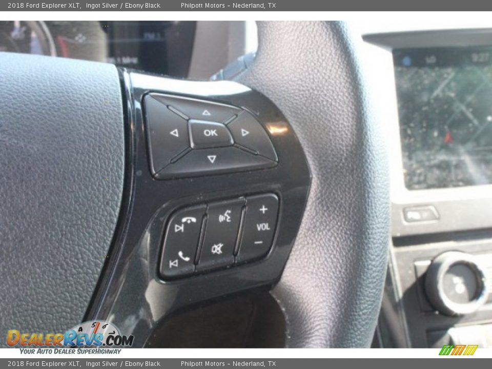 2018 Ford Explorer XLT Ingot Silver / Ebony Black Photo #19