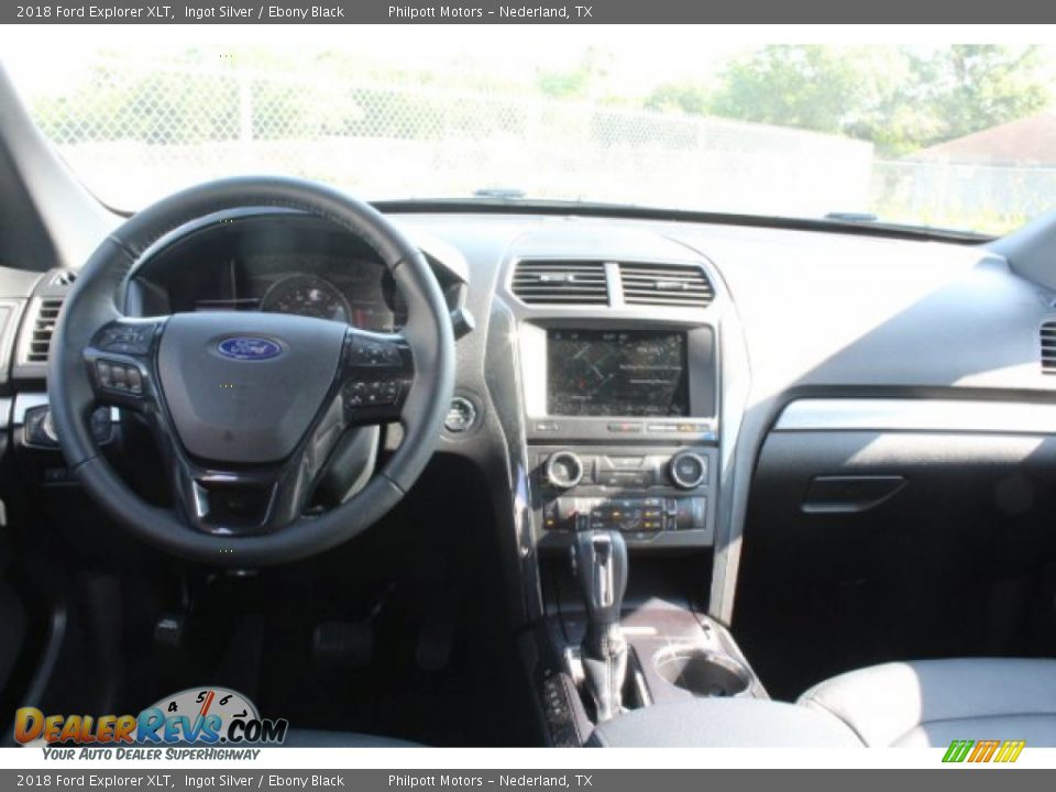2018 Ford Explorer XLT Ingot Silver / Ebony Black Photo #22