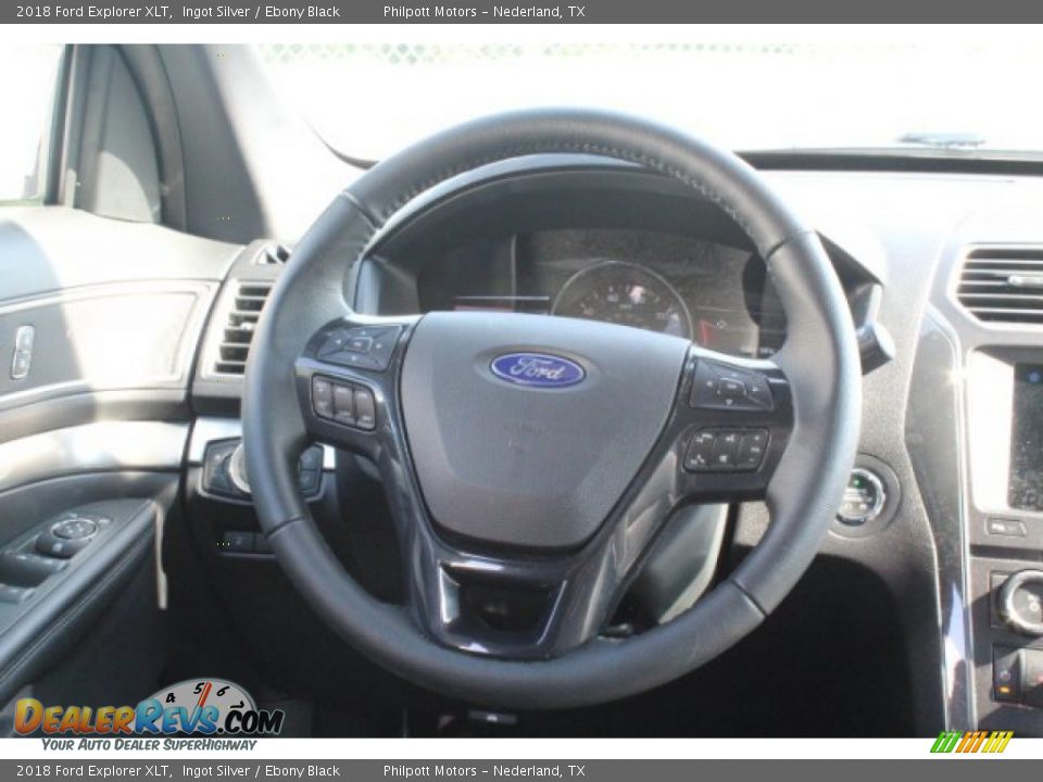 2018 Ford Explorer XLT Ingot Silver / Ebony Black Photo #23