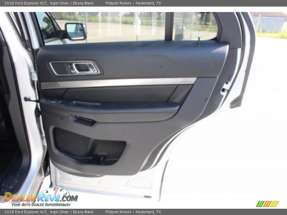 2018 Ford Explorer XLT Ingot Silver / Ebony Black Photo #26