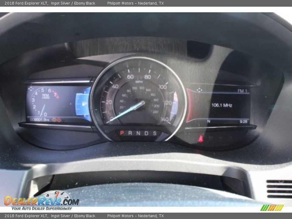2018 Ford Explorer XLT Ingot Silver / Ebony Black Photo #30