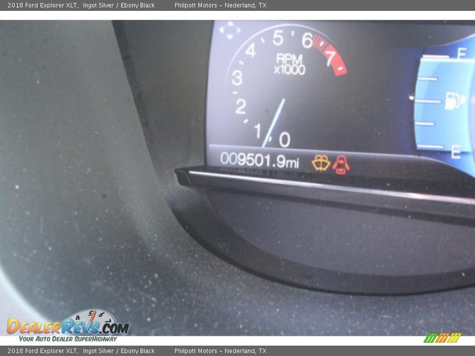 2018 Ford Explorer XLT Ingot Silver / Ebony Black Photo #31