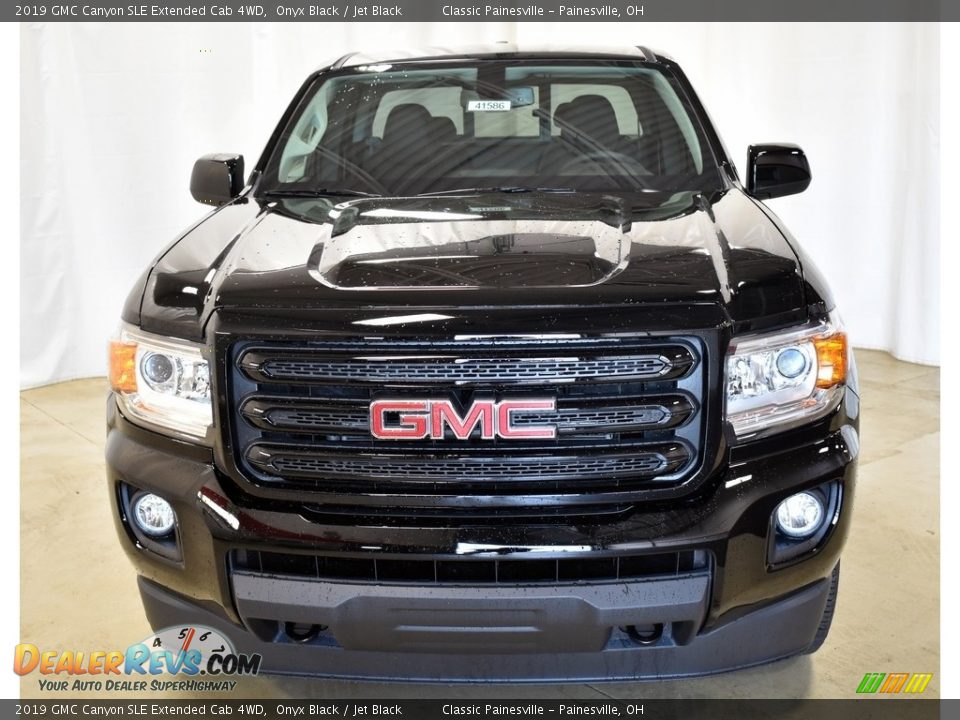 2019 GMC Canyon SLE Extended Cab 4WD Onyx Black / Jet Black Photo #4