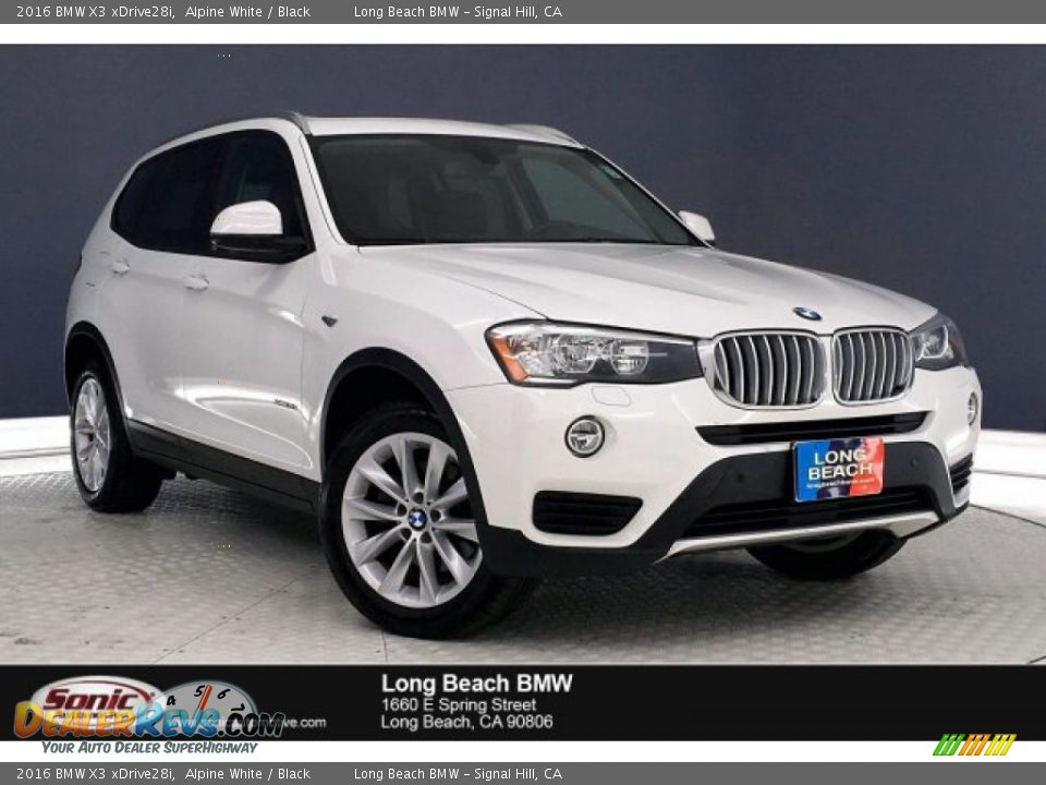 2016 BMW X3 xDrive28i Alpine White / Black Photo #1