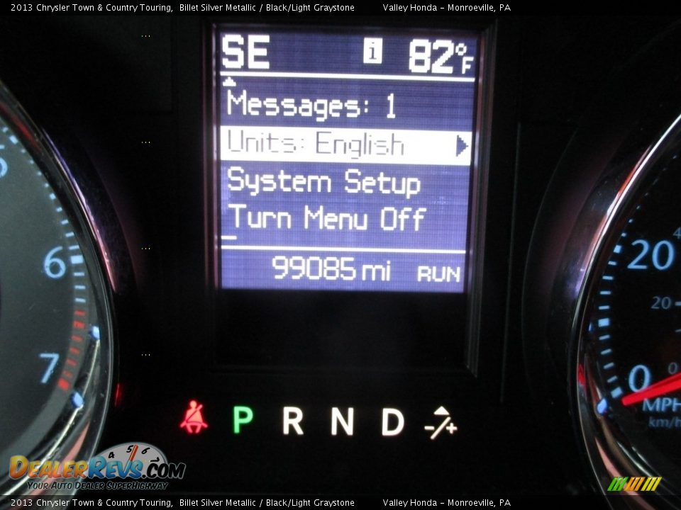 2013 Chrysler Town & Country Touring Billet Silver Metallic / Black/Light Graystone Photo #20