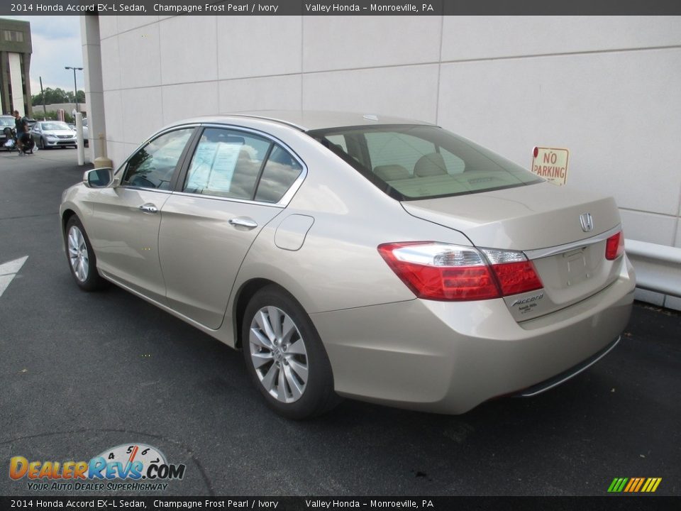 2014 Honda Accord EX-L Sedan Champagne Frost Pearl / Ivory Photo #3