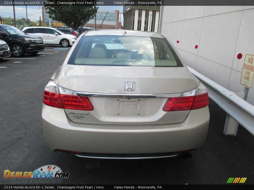 2014 Honda Accord EX-L Sedan Champagne Frost Pearl / Ivory Photo #4