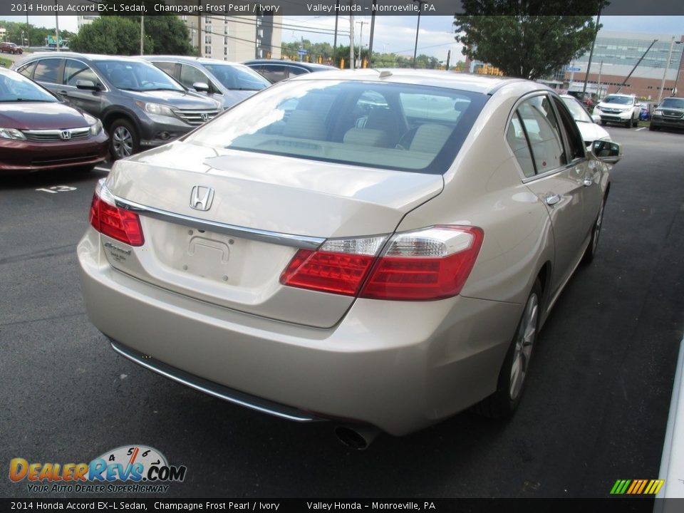 2014 Honda Accord EX-L Sedan Champagne Frost Pearl / Ivory Photo #5