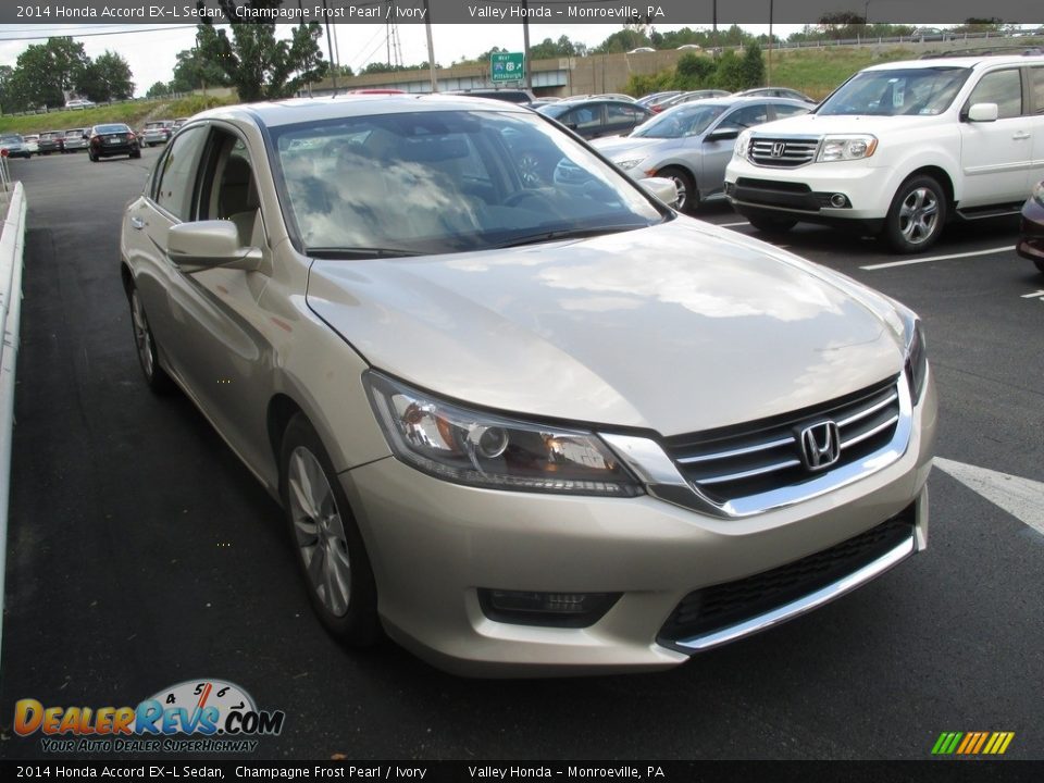 2014 Honda Accord EX-L Sedan Champagne Frost Pearl / Ivory Photo #6