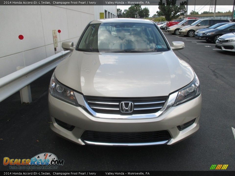 2014 Honda Accord EX-L Sedan Champagne Frost Pearl / Ivory Photo #7