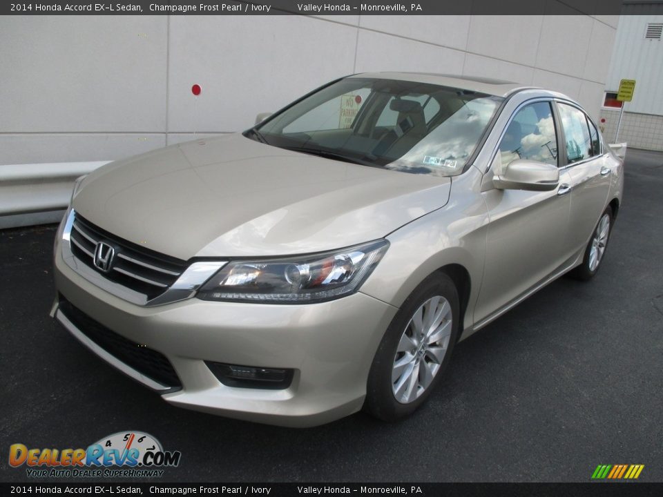 2014 Honda Accord EX-L Sedan Champagne Frost Pearl / Ivory Photo #8
