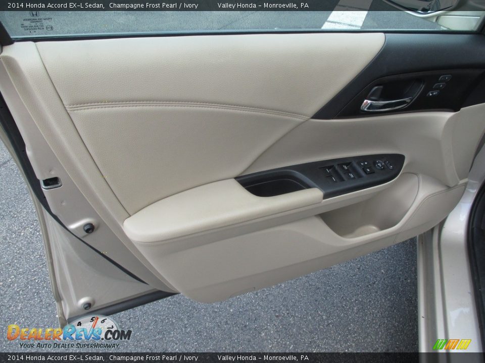 2014 Honda Accord EX-L Sedan Champagne Frost Pearl / Ivory Photo #9