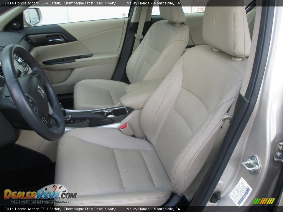 2014 Honda Accord EX-L Sedan Champagne Frost Pearl / Ivory Photo #10