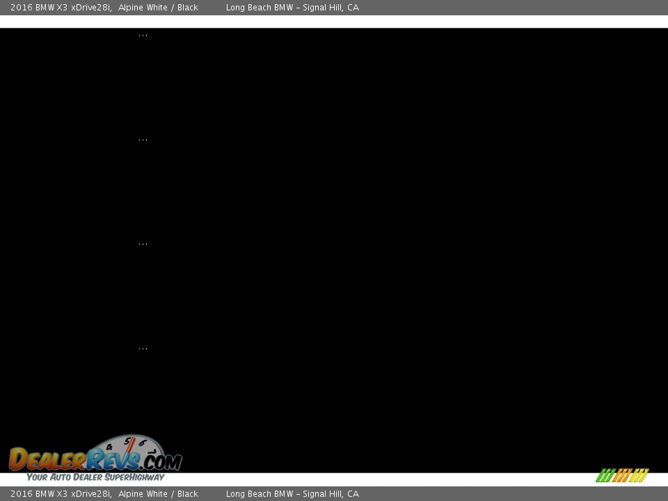 2016 BMW X3 xDrive28i Alpine White / Black Photo #33