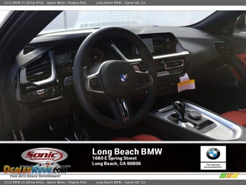 2020 BMW Z4 sDrive M40i Alpine White / Magma Red Photo #4