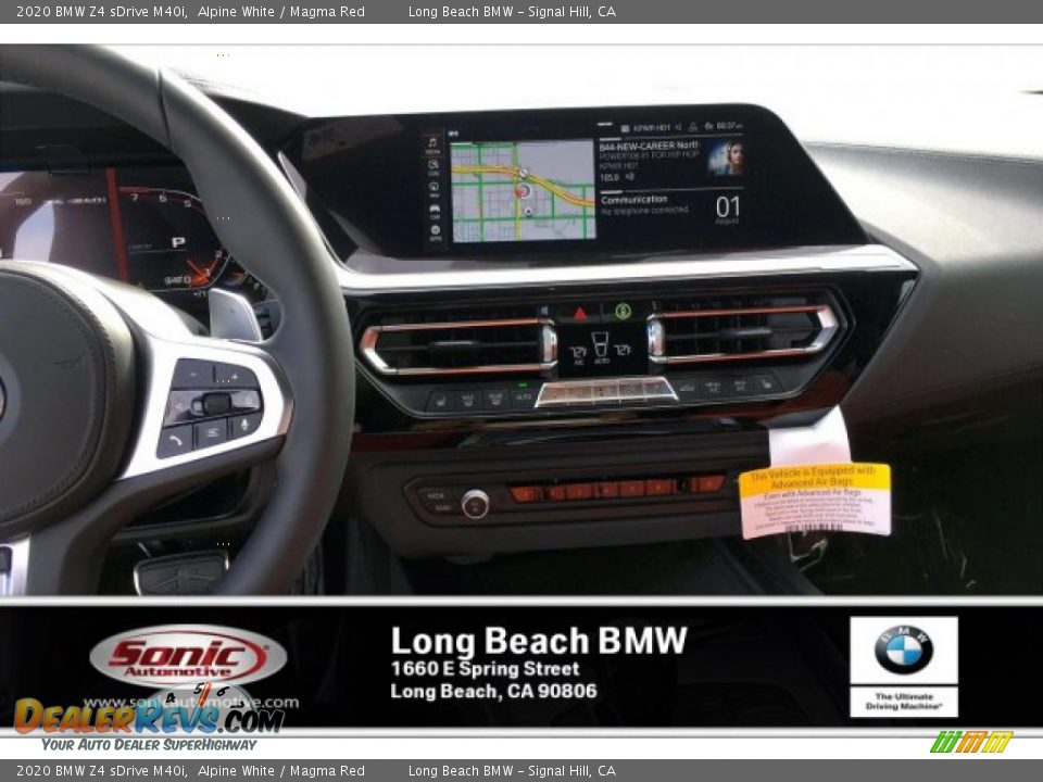 2020 BMW Z4 sDrive M40i Alpine White / Magma Red Photo #5