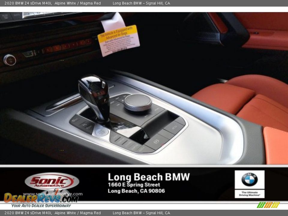 2020 BMW Z4 sDrive M40i Alpine White / Magma Red Photo #6