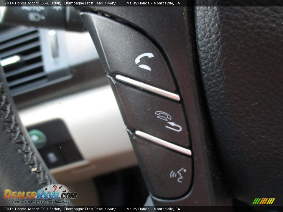 2014 Honda Accord EX-L Sedan Champagne Frost Pearl / Ivory Photo #18
