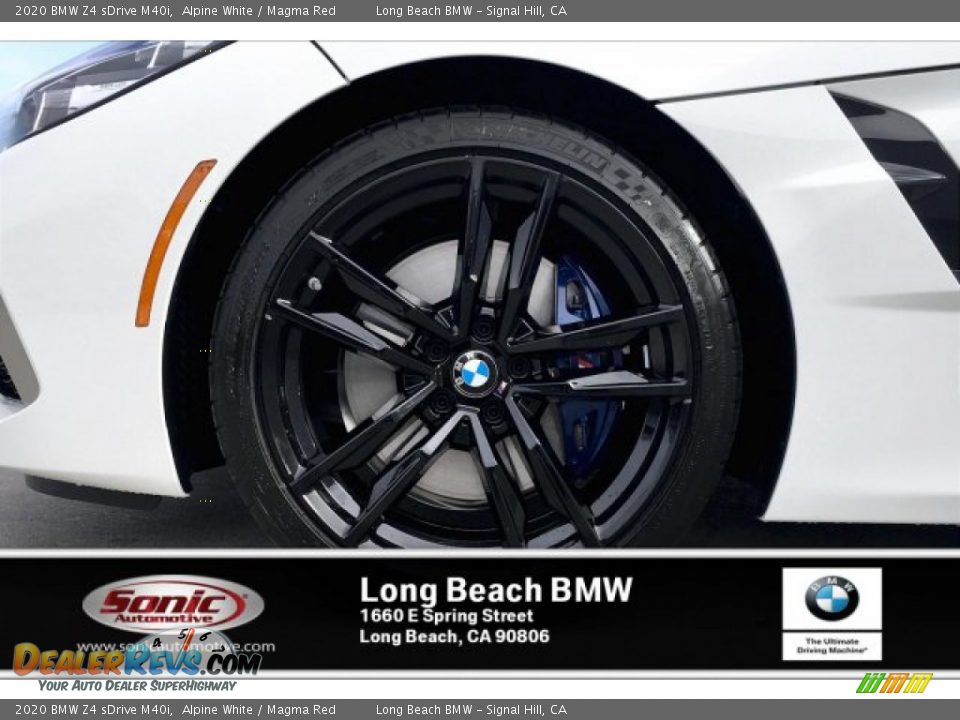 2020 BMW Z4 sDrive M40i Alpine White / Magma Red Photo #9