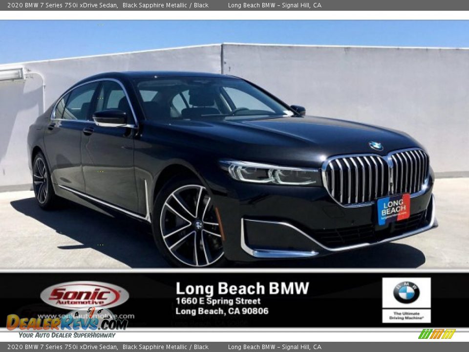 2020 BMW 7 Series 750i xDrive Sedan Black Sapphire Metallic / Black Photo #1
