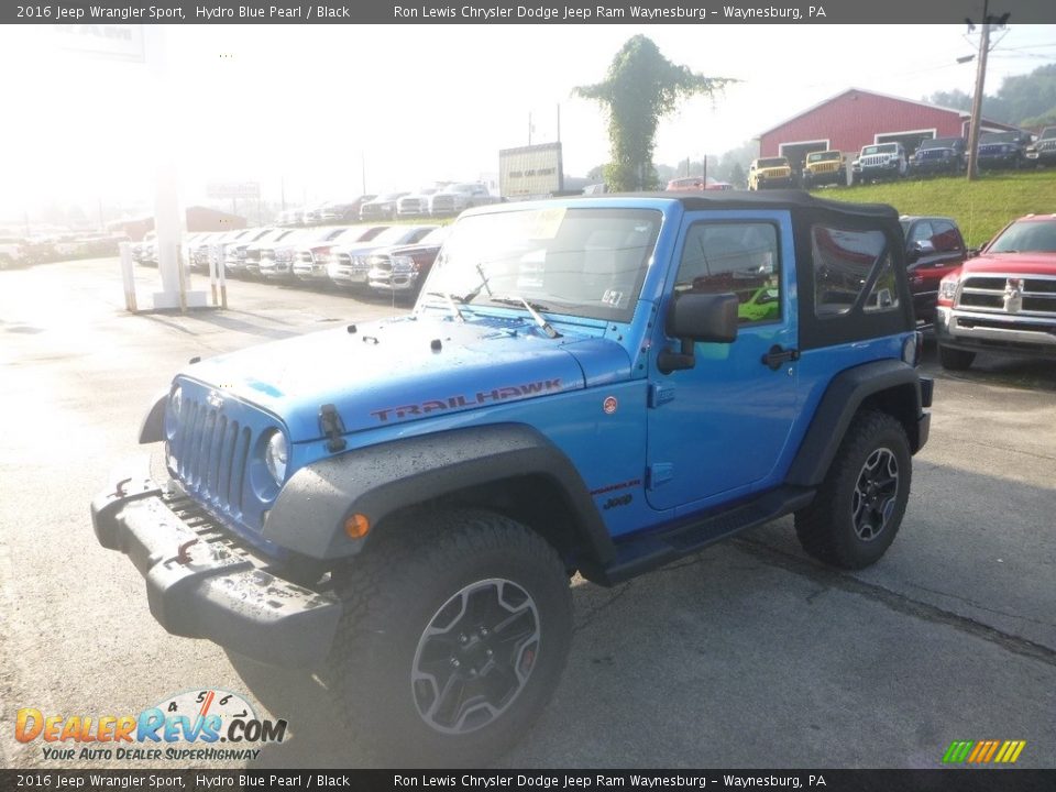 2016 Jeep Wrangler Sport Hydro Blue Pearl / Black Photo #1