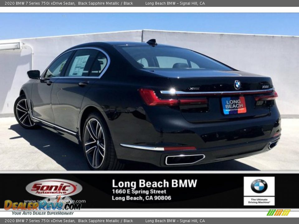 2020 BMW 7 Series 750i xDrive Sedan Black Sapphire Metallic / Black Photo #2