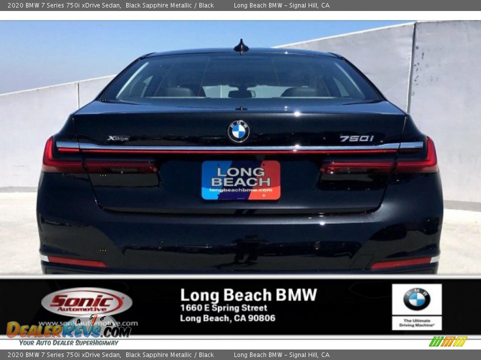 2020 BMW 7 Series 750i xDrive Sedan Black Sapphire Metallic / Black Photo #3