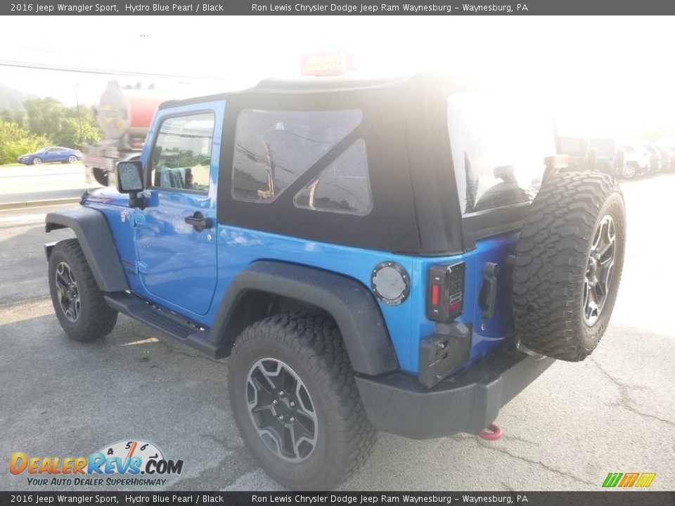 2016 Jeep Wrangler Sport Hydro Blue Pearl / Black Photo #3