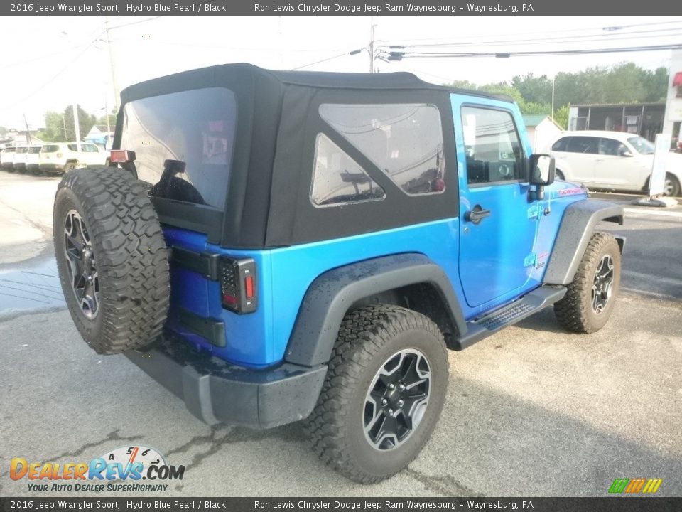 2016 Jeep Wrangler Sport Hydro Blue Pearl / Black Photo #5