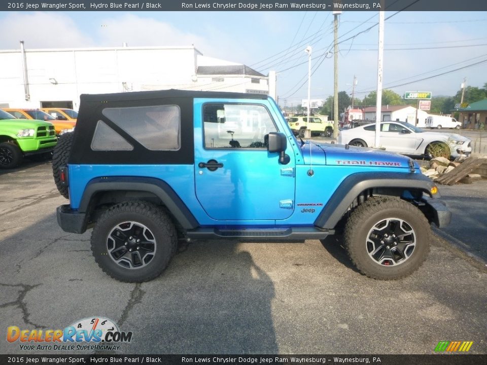 2016 Jeep Wrangler Sport Hydro Blue Pearl / Black Photo #6