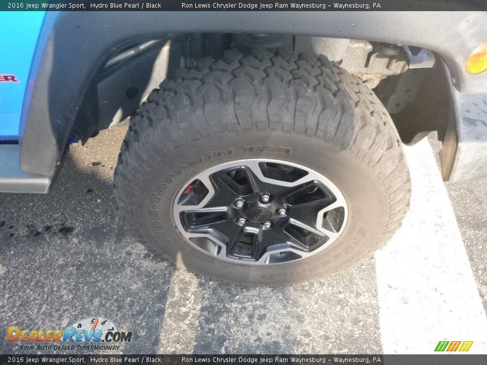 2016 Jeep Wrangler Sport Hydro Blue Pearl / Black Photo #9