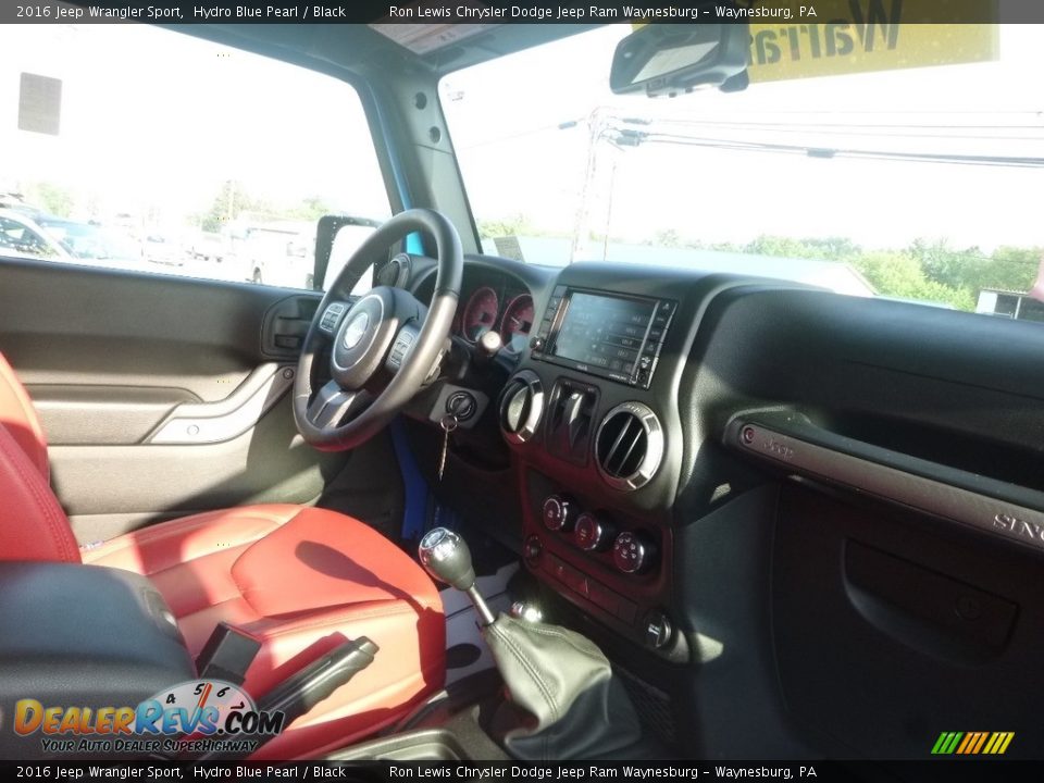 2016 Jeep Wrangler Sport Hydro Blue Pearl / Black Photo #11