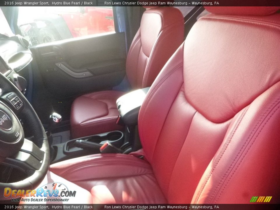 2016 Jeep Wrangler Sport Hydro Blue Pearl / Black Photo #13