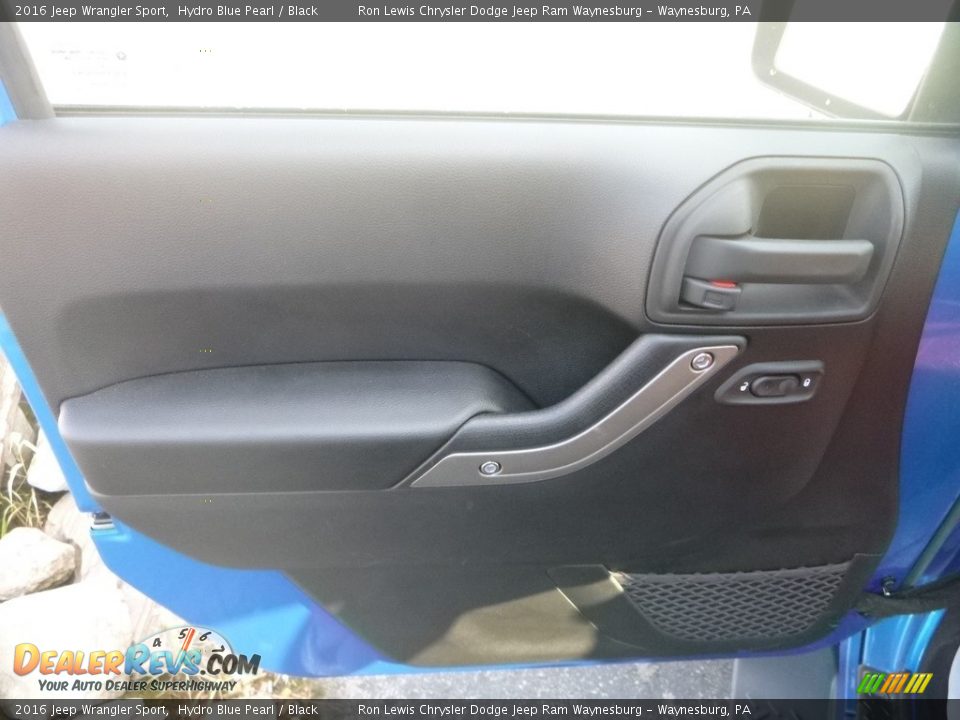 2016 Jeep Wrangler Sport Hydro Blue Pearl / Black Photo #14