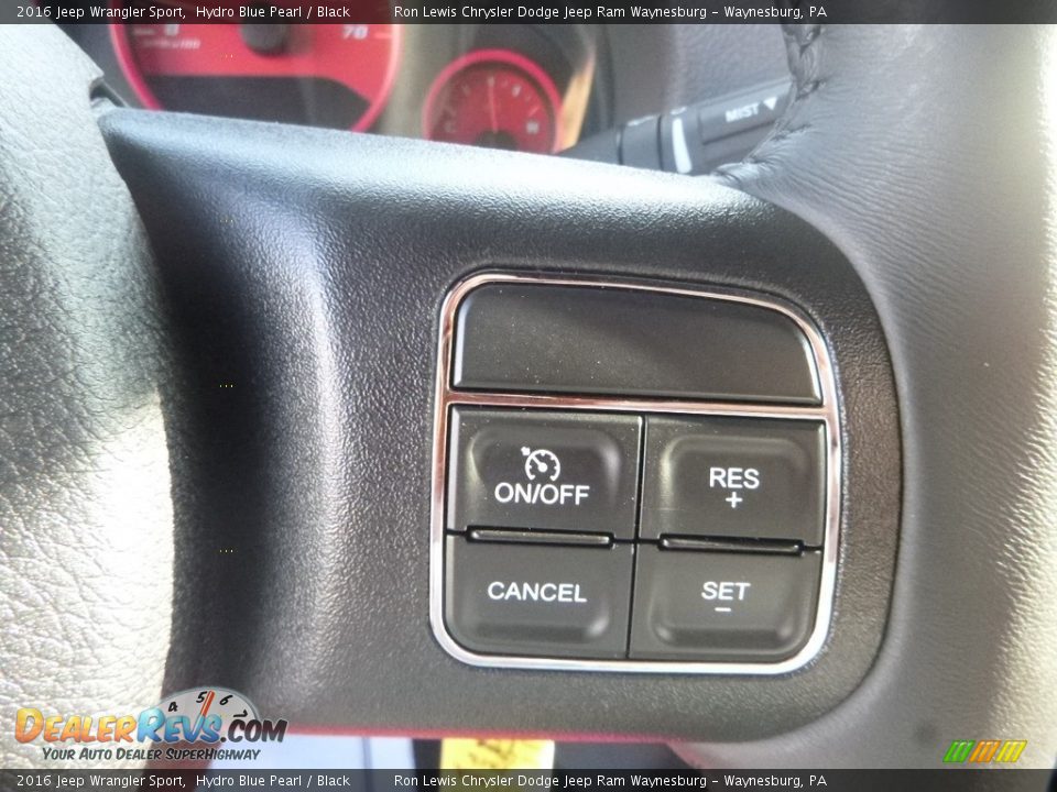 2016 Jeep Wrangler Sport Hydro Blue Pearl / Black Photo #18
