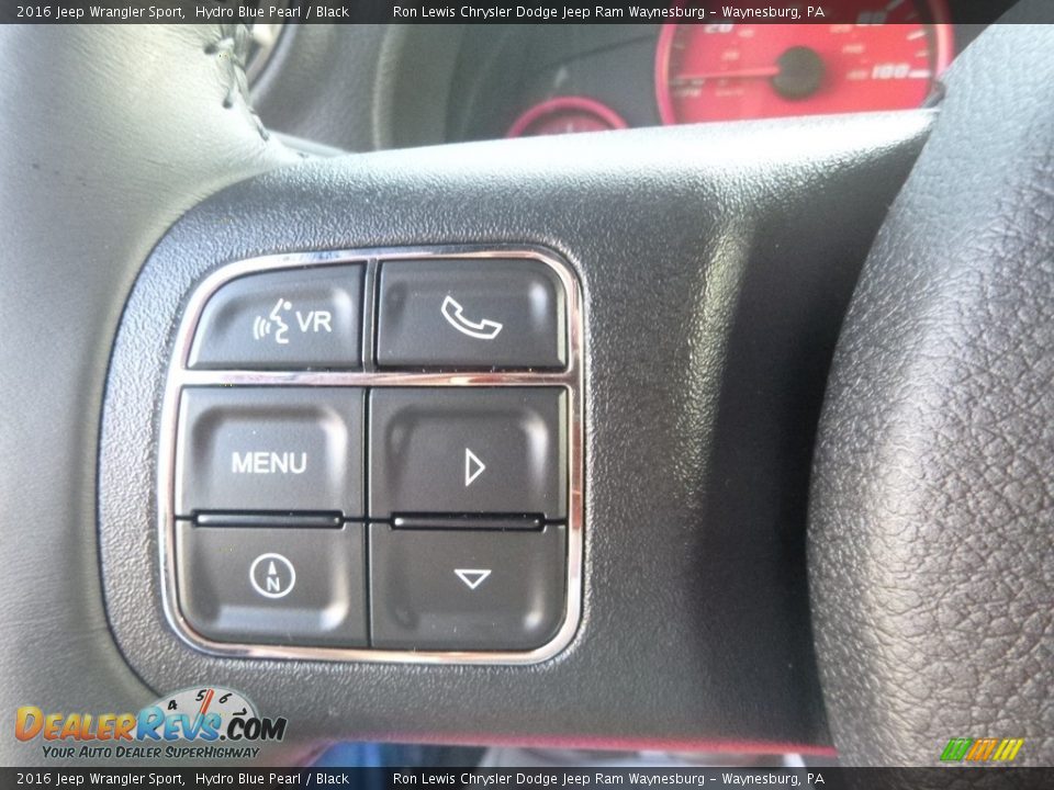 2016 Jeep Wrangler Sport Hydro Blue Pearl / Black Photo #19