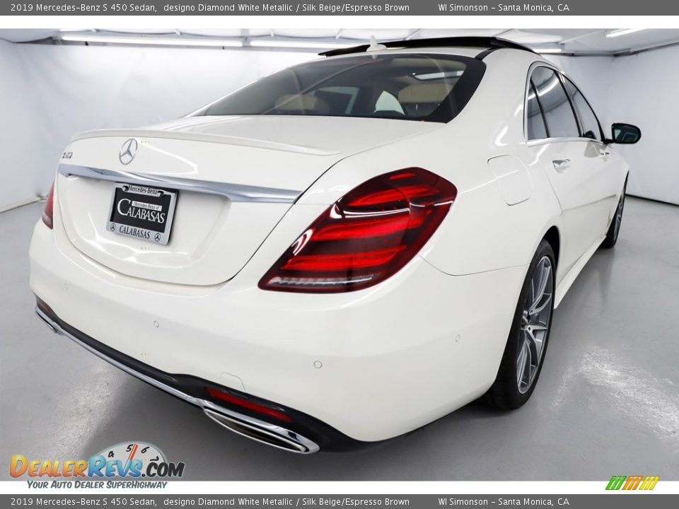 2019 Mercedes-Benz S 450 Sedan designo Diamond White Metallic / Silk Beige/Espresso Brown Photo #3