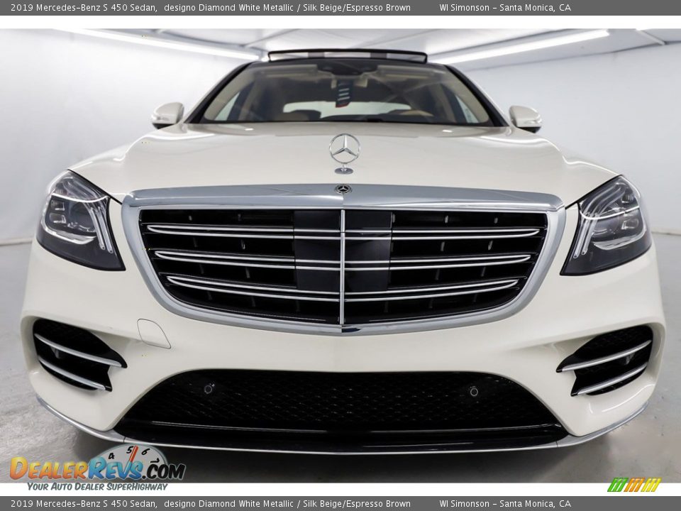 2019 Mercedes-Benz S 450 Sedan designo Diamond White Metallic / Silk Beige/Espresso Brown Photo #7