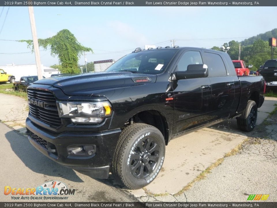 2019 Ram 2500 Bighorn Crew Cab 4x4 Diamond Black Crystal Pearl / Black Photo #1