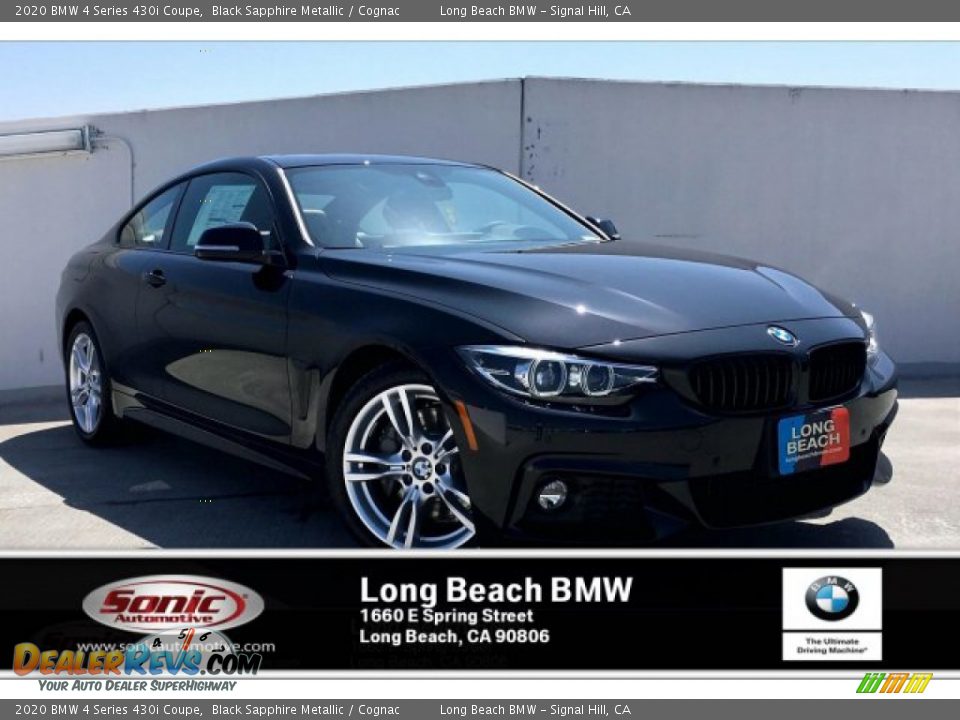 2020 BMW 4 Series 430i Coupe Black Sapphire Metallic / Cognac Photo #1