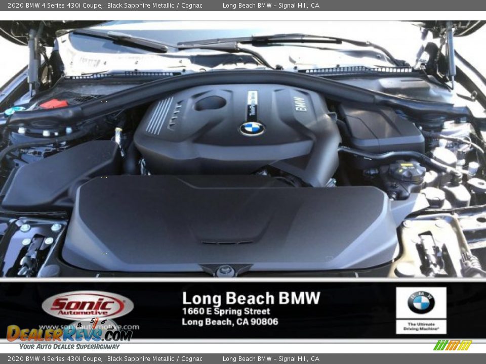 2020 BMW 4 Series 430i Coupe Black Sapphire Metallic / Cognac Photo #8