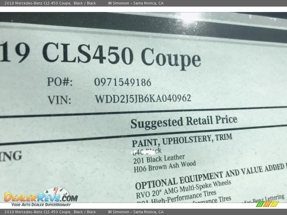 2019 Mercedes-Benz CLS 450 Coupe Black / Black Photo #13