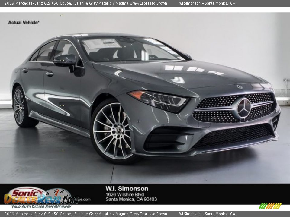 2019 Mercedes-Benz CLS 450 Coupe Selenite Grey Metallic / Magma Grey/Espresso Brown Photo #1