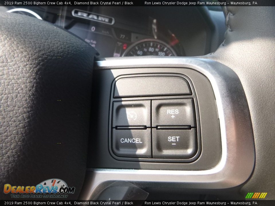 2019 Ram 2500 Bighorn Crew Cab 4x4 Diamond Black Crystal Pearl / Black Photo #17