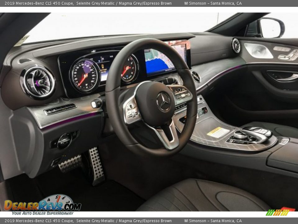 2019 Mercedes-Benz CLS 450 Coupe Selenite Grey Metallic / Magma Grey/Espresso Brown Photo #4