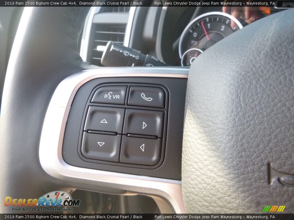 2019 Ram 2500 Bighorn Crew Cab 4x4 Diamond Black Crystal Pearl / Black Photo #18